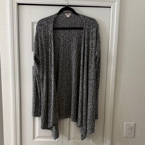 Mossimo Supply Co. Charcoal Open Front Cardigan